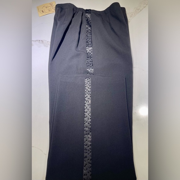 NEW PATTI LABELLE Dress pants, embellished side, Black, Size 12 - Picture 3 of 7